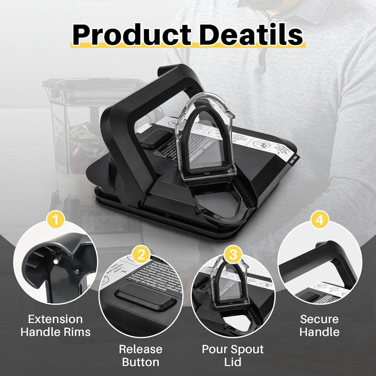 Blender Lid Replacement for Ninja Pitcher,Blender Top Replacement Parts