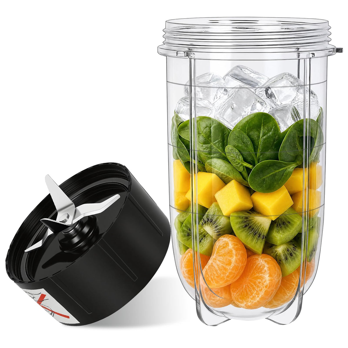 Replacement Parts Set: 16oz Cup+Blade for Magic Bullet MB1001