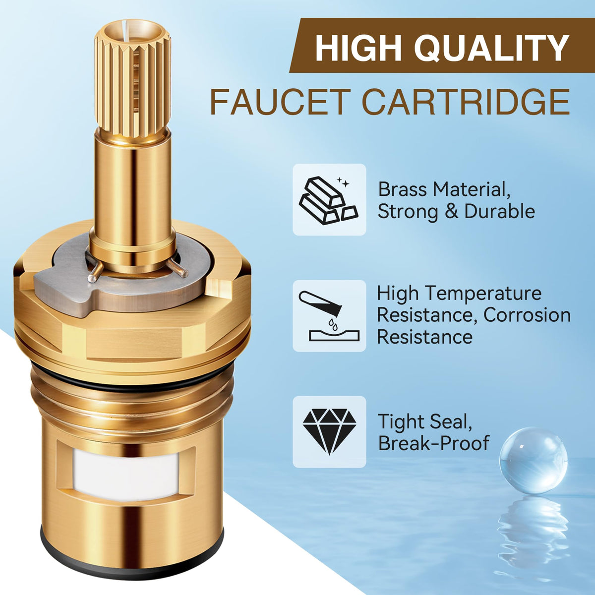 Enhon 2 Pcs Faucet Cartridge Compatible with American Standard 994053-0070A