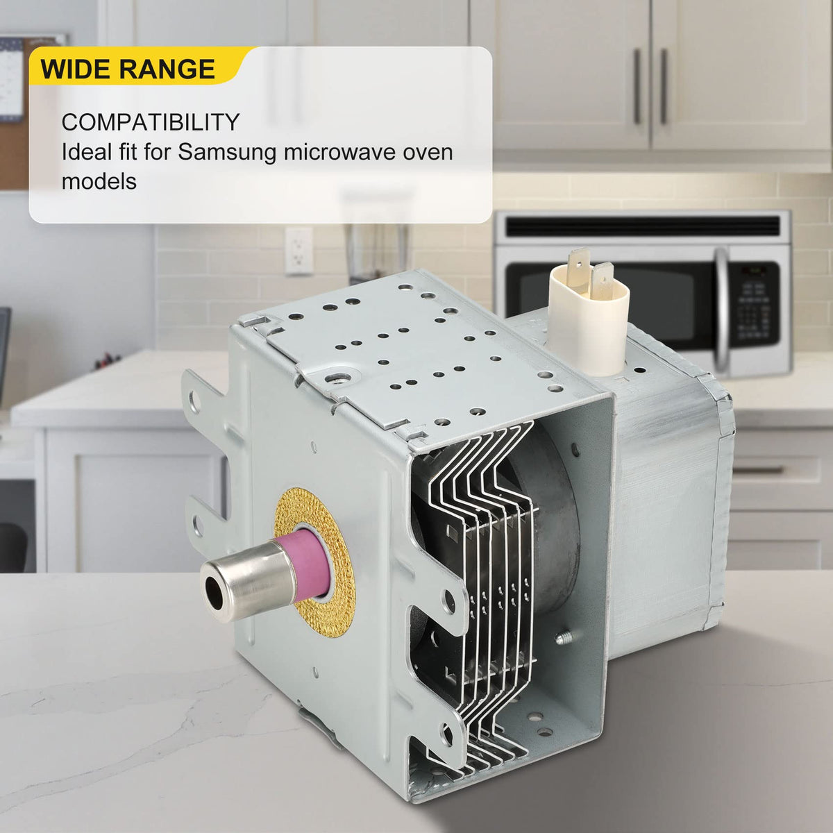 OM75P (10) ESGN Microwave Magnetron, WB27X10017 of GE Samsung Microwave Oven,Replace WG02F05628 WB27X10380 AP2025937 PS239126,Passed OEM Testing