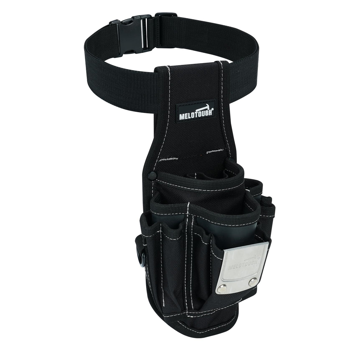MELOTOUGH Small Tool Pouch Electrican Clip on Tool Pouch,Tool Belt Pouch with Belt Clip Tooo Holster Mini Electrican Tool Holder with Sanp Clip