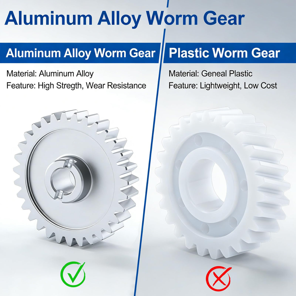 41A2817 41C4220 41C4220A Upgraded Aluminum Alloy Drive Worm Gear Kit