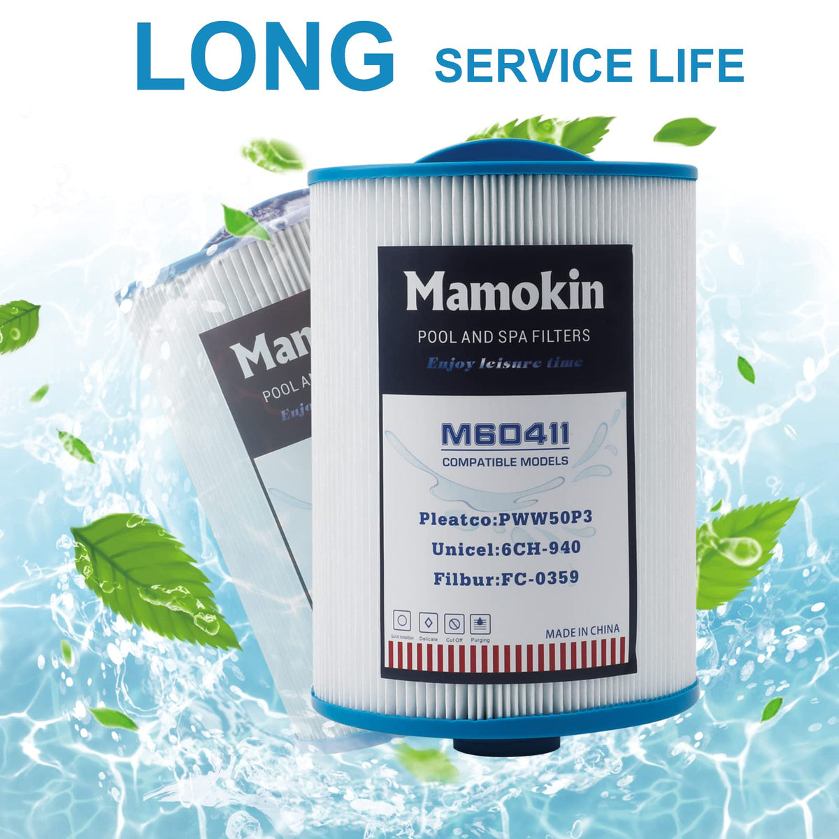 Mamokin PWW50 Spa Filter, Replaces FC-0359, 6CH-940, PWW50P3, 25252, 2 Pack