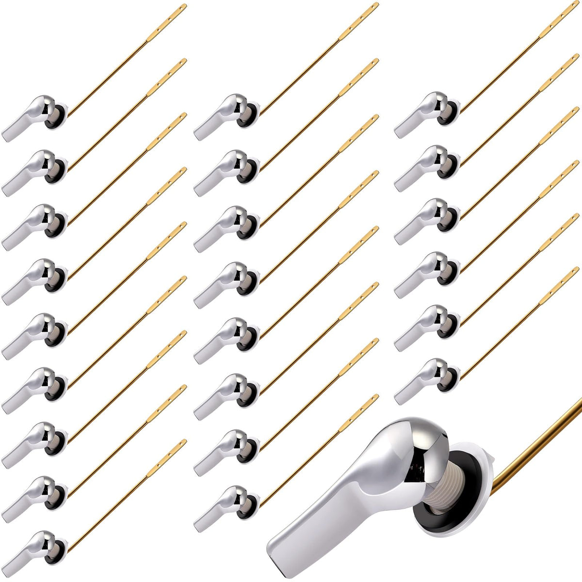 Lasnten 24 Pcs Front Mount Universal Toilet Flush Handle Replacement Kit