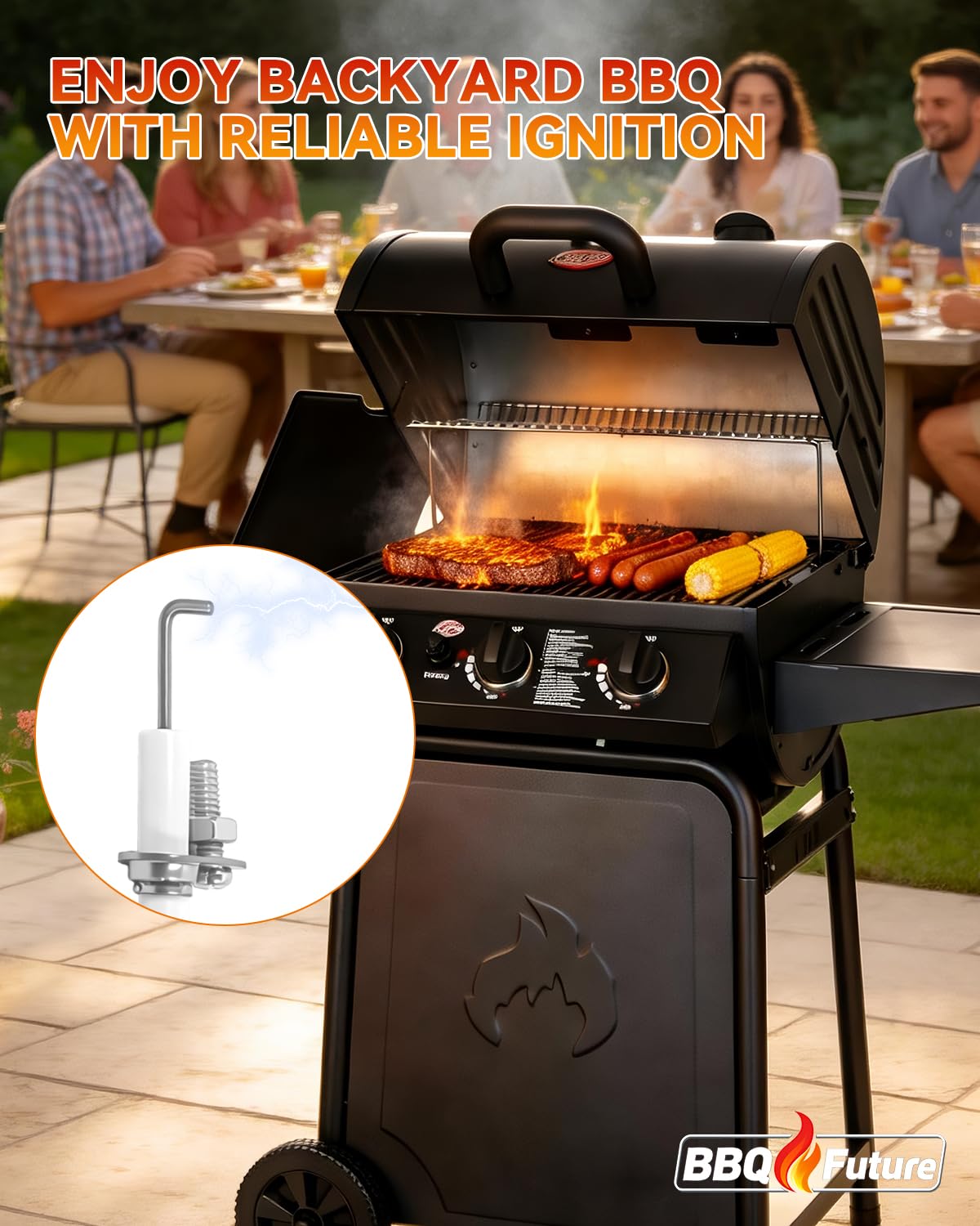 Igniter Kit with Collector Box for DCS 27/36/48 & BGA Series Grills, 3-Pack