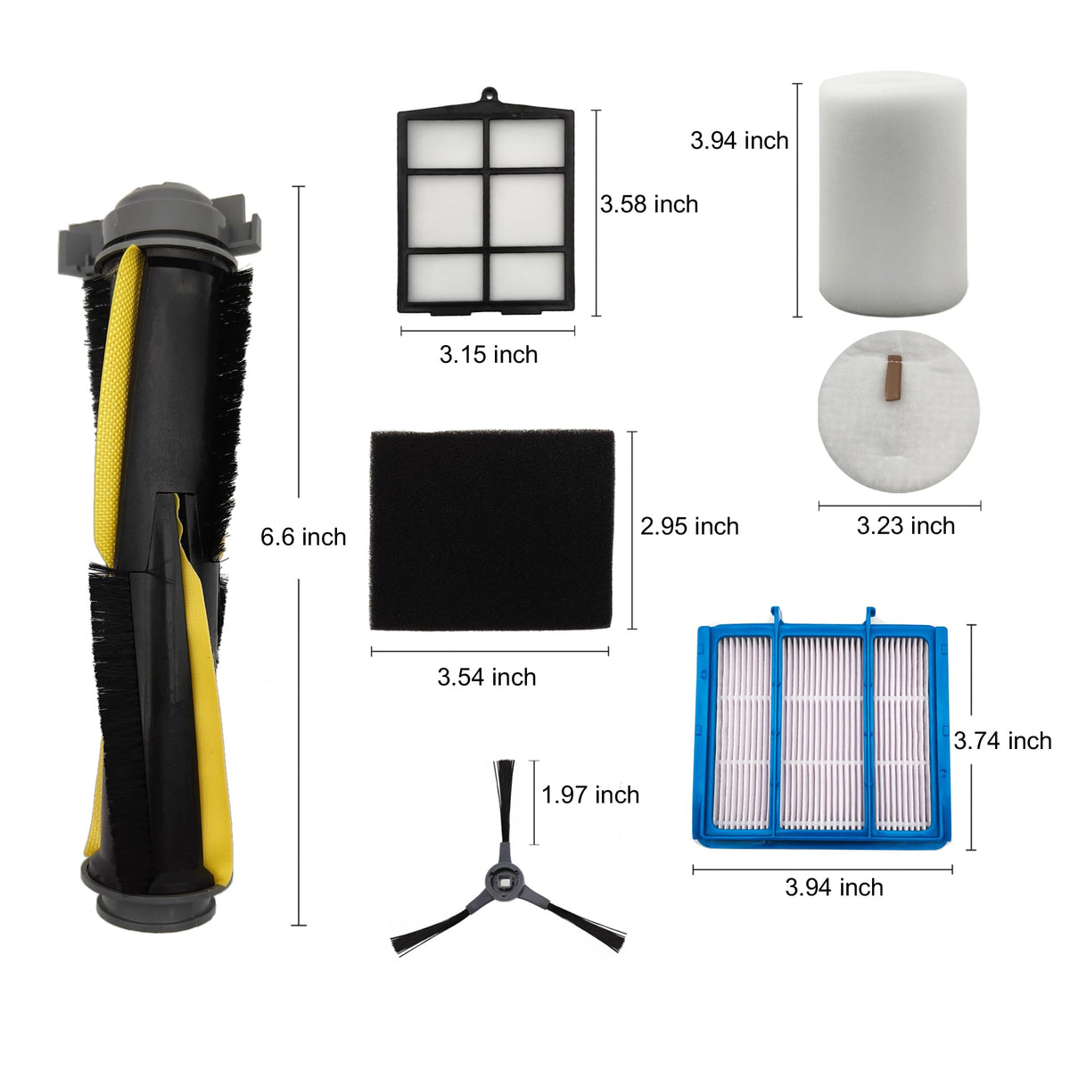 CLEANXIOR Replacement Part for Shark Navigator Robot Vacuum RV2110/RV2120AE/AV2110S Robot Cleaner.