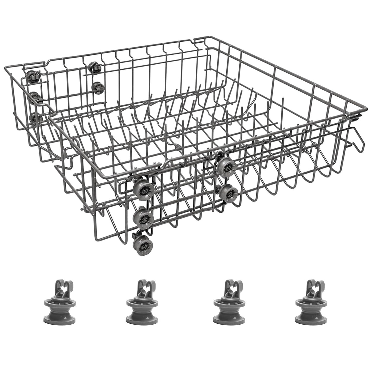 DD82-01385B A/S Dishwasher Rack Assembly Compatible with Samsung Dishwasher Rack Replace Number 4978666 AP6807483 Center Dishrack Fit Samsung DW80R2031US DW80N3030US DW80CG4021SR