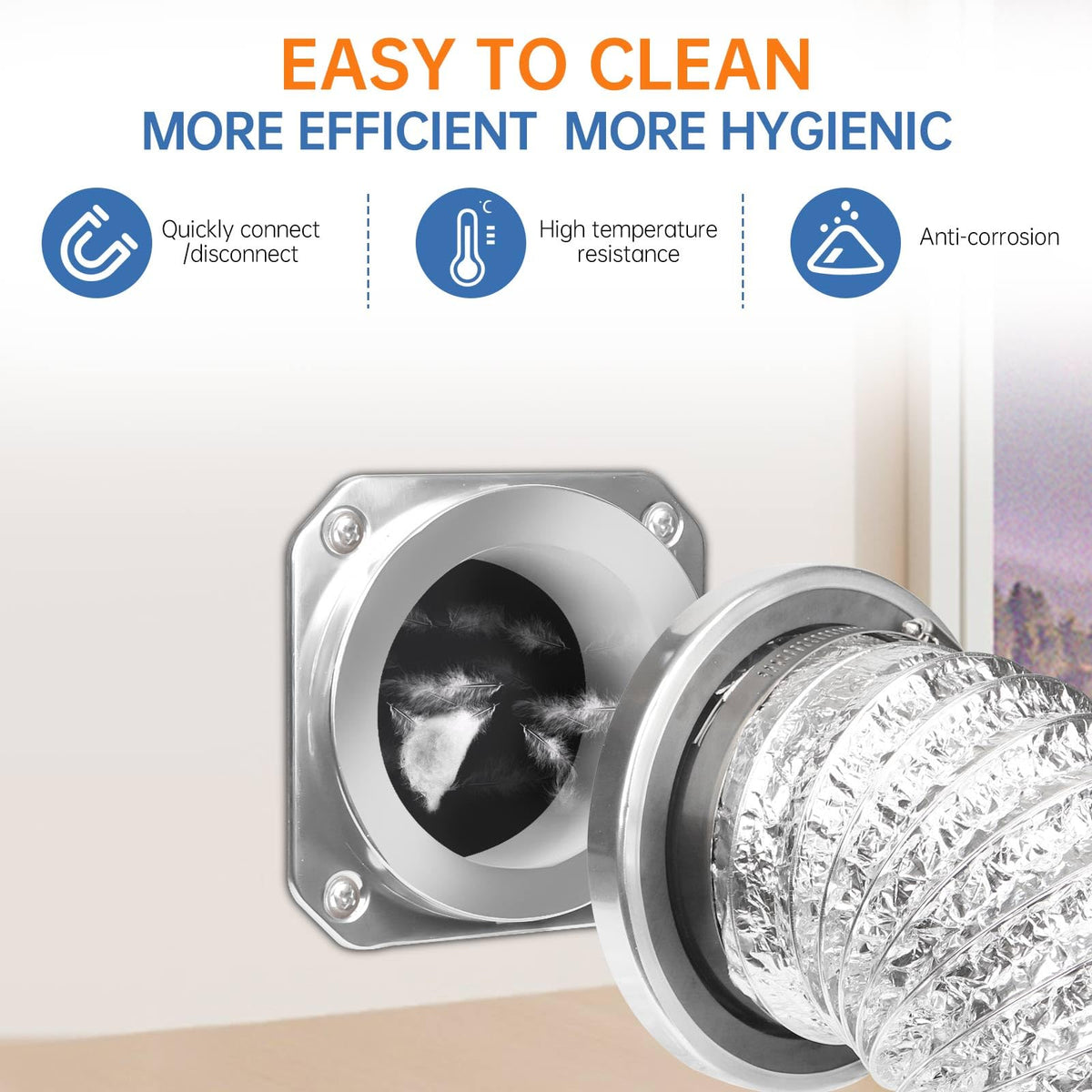 Magnetic Dryer Vent Coupling Connector Kit - DV180