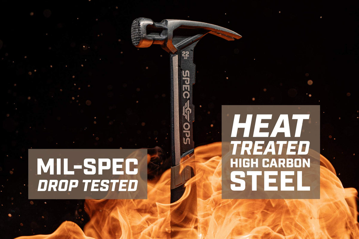 Spec Ops Tools Alloy Steel Rip Claw Framing Hammer, 22 Oz, Milled Face