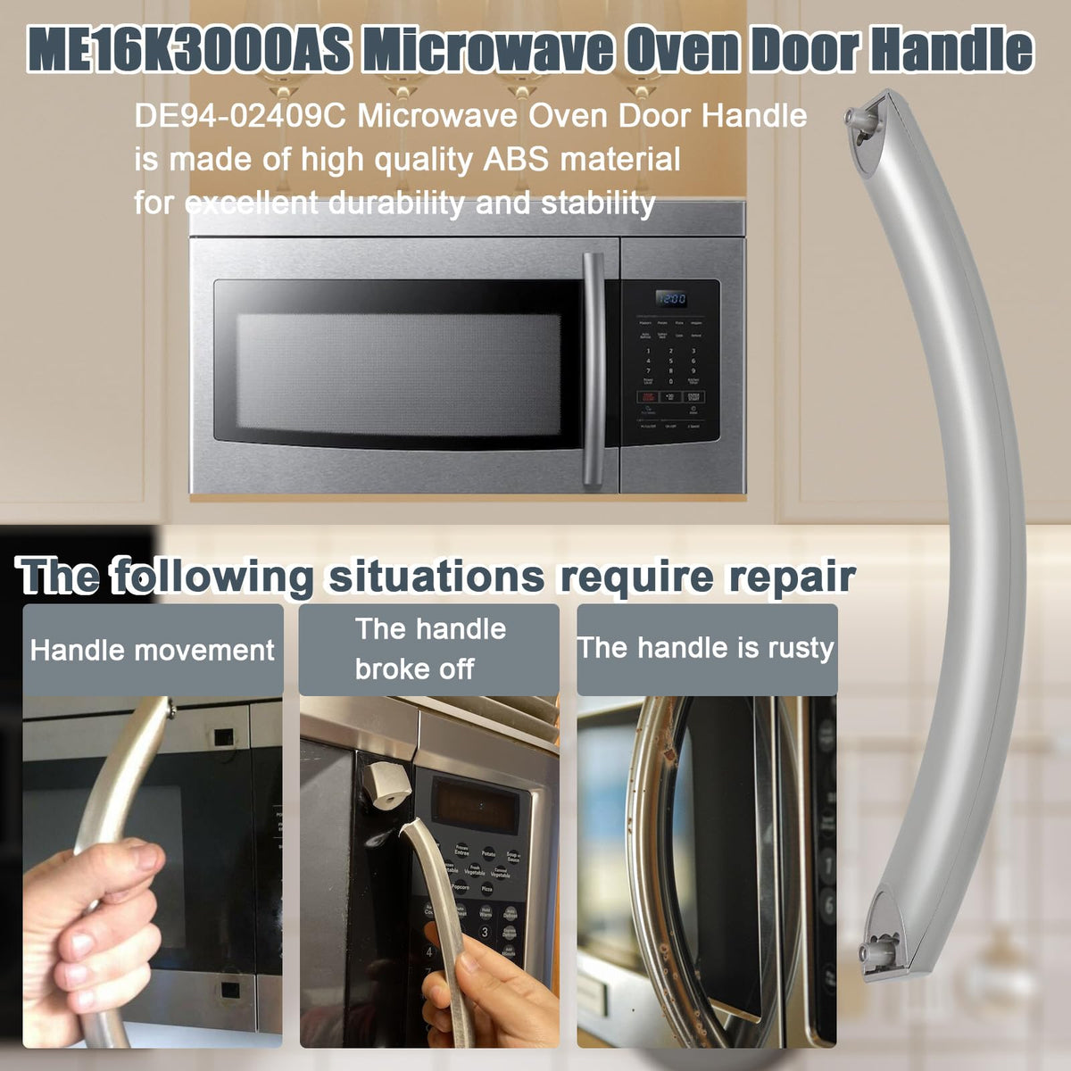 ME16K3000AS Compatible with Samsung Microwave Door