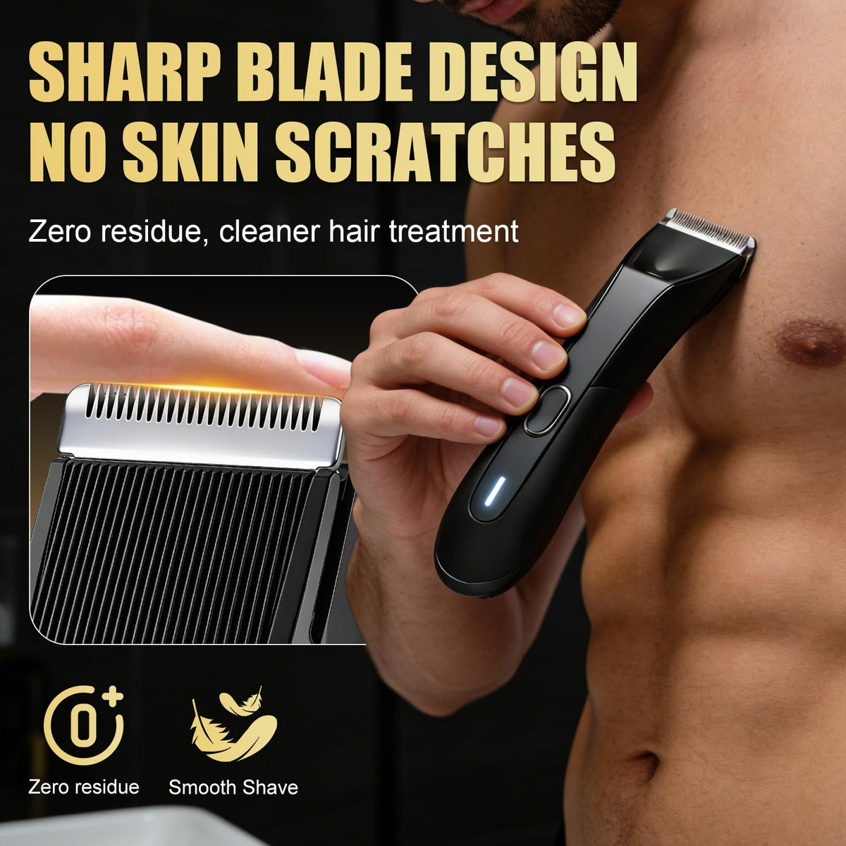 Blades Compatible with Manscaped Lawn Mower 4.0/3.0/2.0, 4 Pack