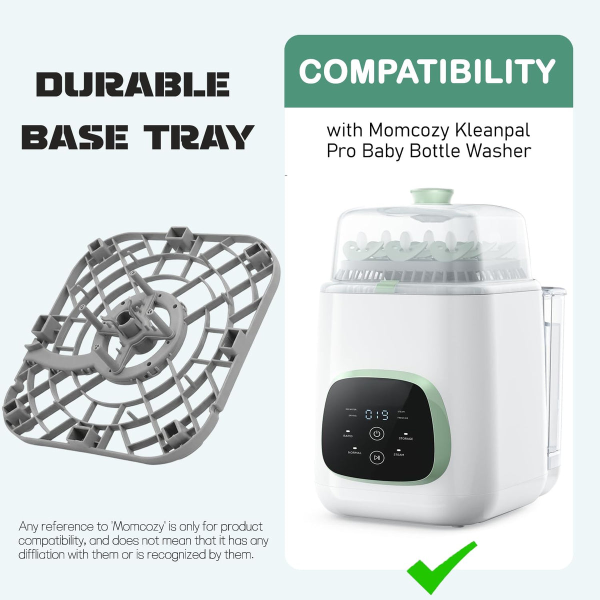 Oxyooh Replacement Bottom Tray for Momcozy Bottle Washer, KleanPal Pro Base