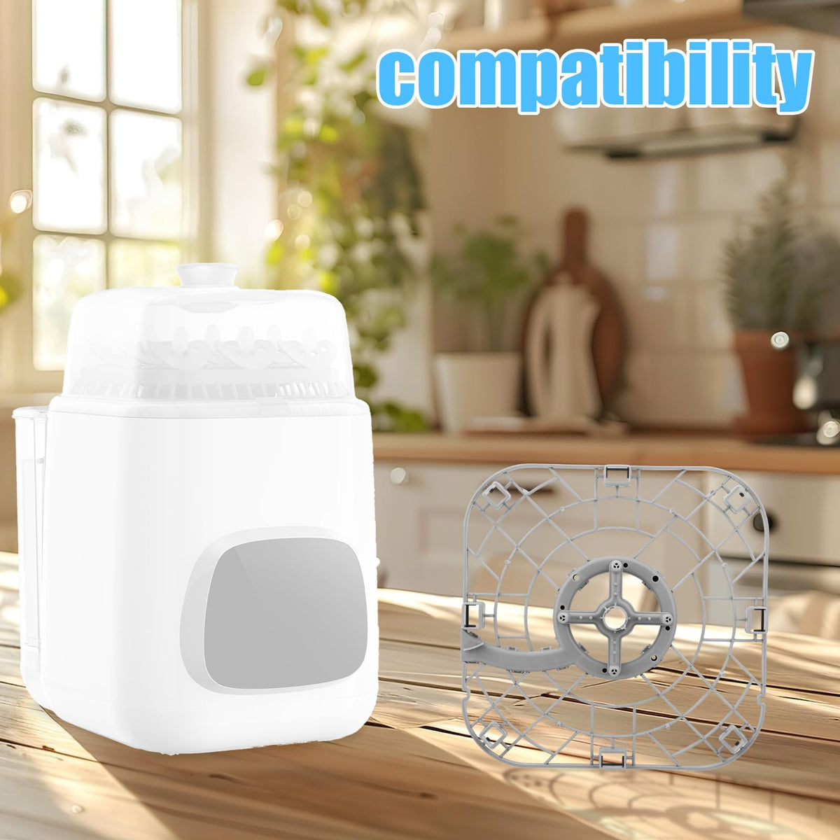 Gosknor Replacement Bottom Tray for Momcozy Bottle Washer with 8 Brackets