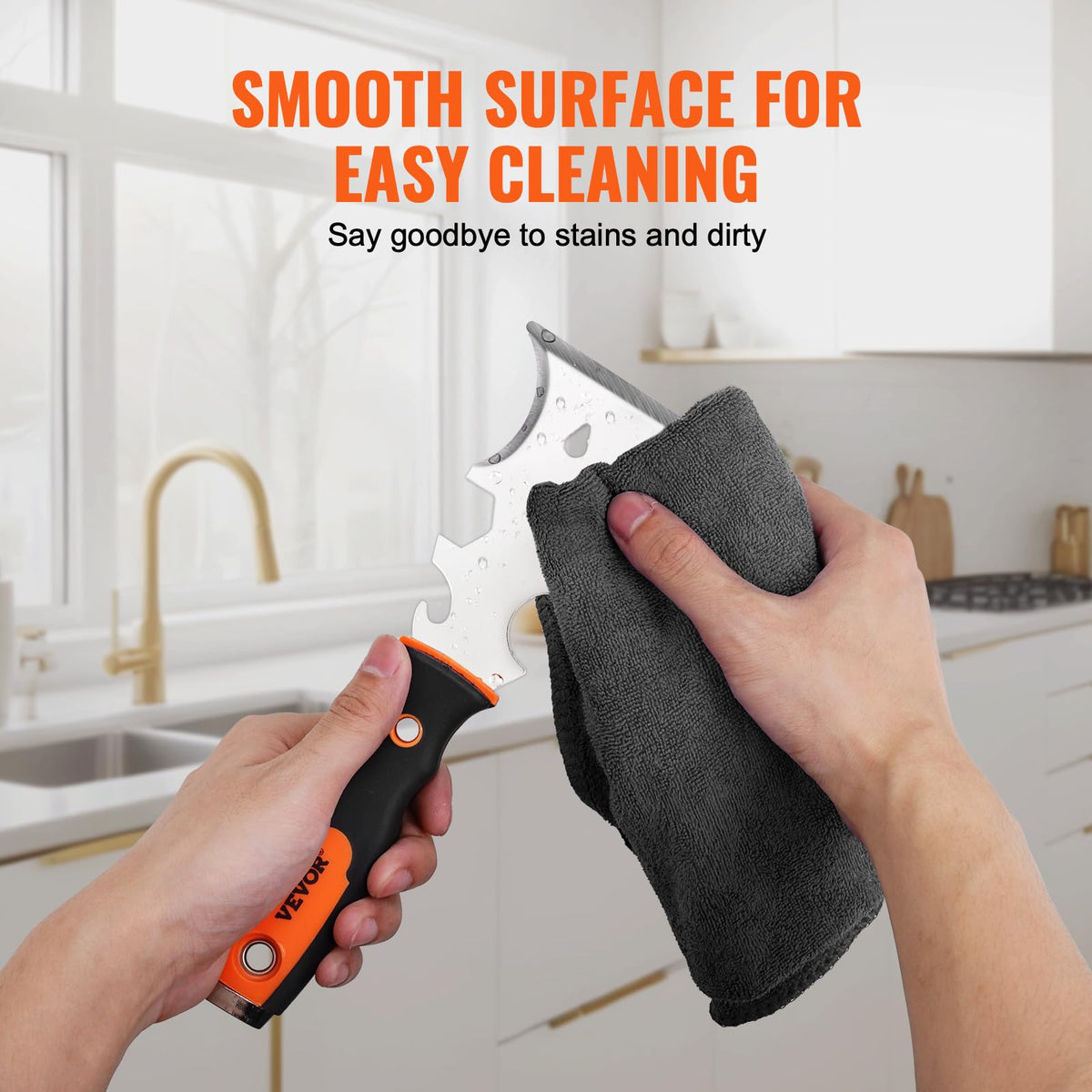VEVOR Drywall Knife Set, 6 PCS Drywall Tools, Stainless Steel Spackle Tool