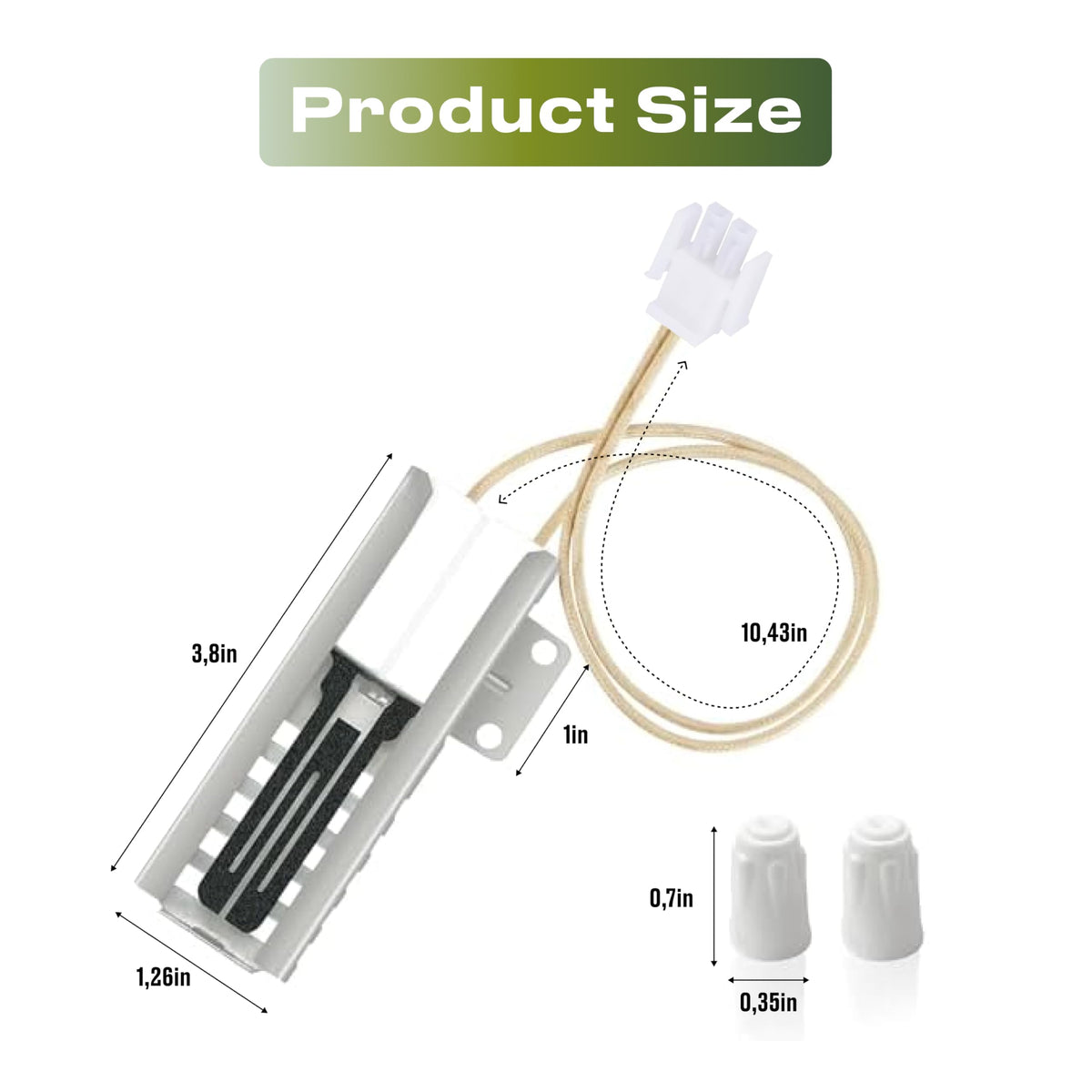 DG94-00520A Range Oven Igniter Replacement for Samsung NX58J5600SG/AA NX58H5600SS NX58H5650WS NX58F5500SS NX58H9500WS Range ModelF Fits Model: (FX5, FX7, NX58M, NX58K, NX58J, NX58H, NX58F) (Normal)