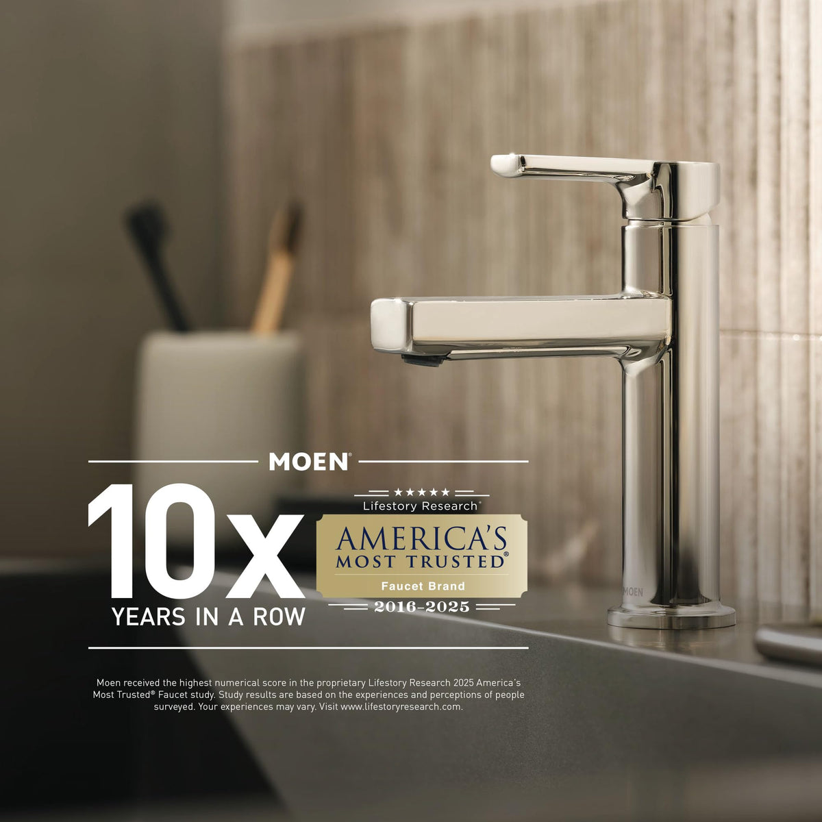 Moen Chateau Chrome Eco-Performance Shower Trim Kit with Showerhead and Handle, Posi-Temp Valve Sold Separately, TL5182EP