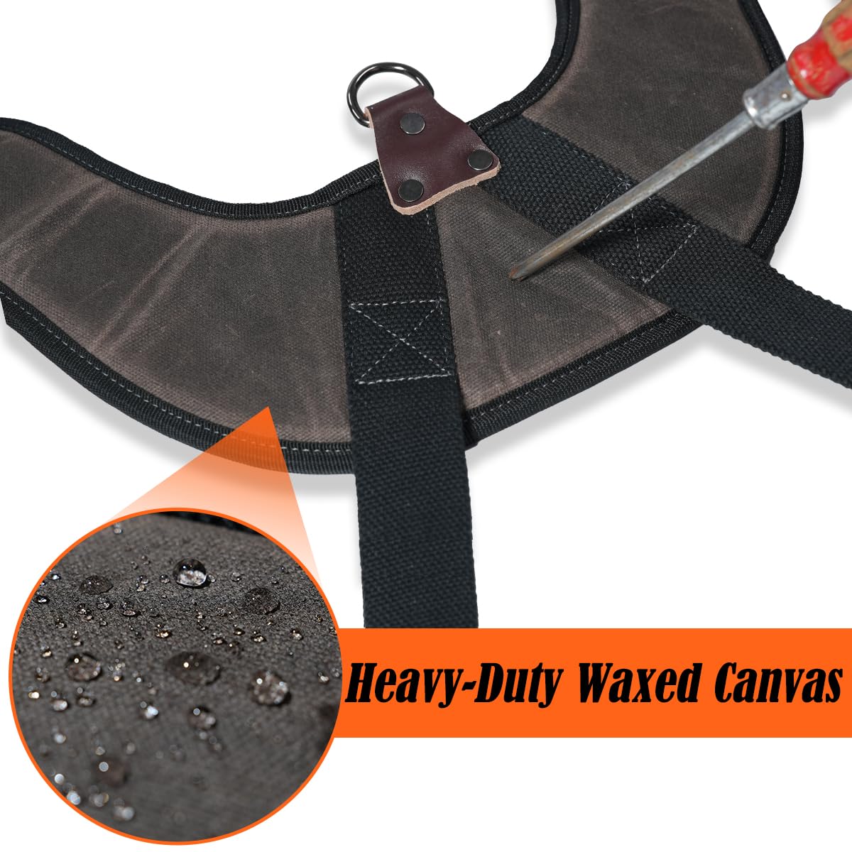 WELKINLAND Heavy-Duty Canvas Tool Belt Suspenders, Suspenders For Tool Belt