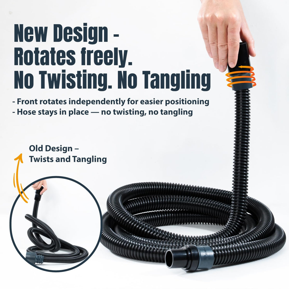 POWERTEC 1-1/4" OD x 10 Ft. Vacuum Hose Dust Collection Kit (70356)