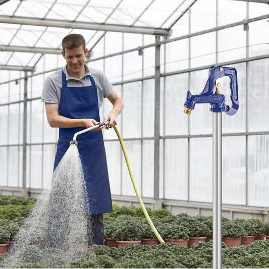VEVOR Frost Free Outdoor Faucet, Freeze Proof Yard Hydrant Complete Head Assembly, with 1" NPT Galvanized Pipe Thread & 3/4" Hose Connection for Yard, Garden, Pasture Irrigation (Pipe Not Included)
