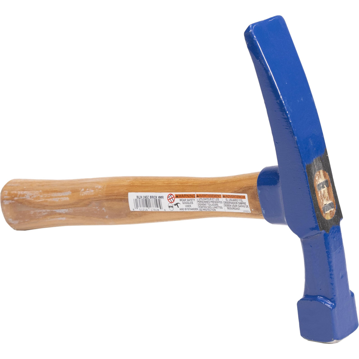 VAUGHAN Bricklayer Hammer, 24 oz, Masonry Hammer, Assembled in the USA