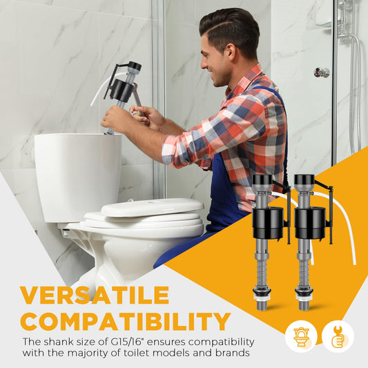 Lasnten 16 Pcs Toilet Fill Valve Toilet Replacement Kit