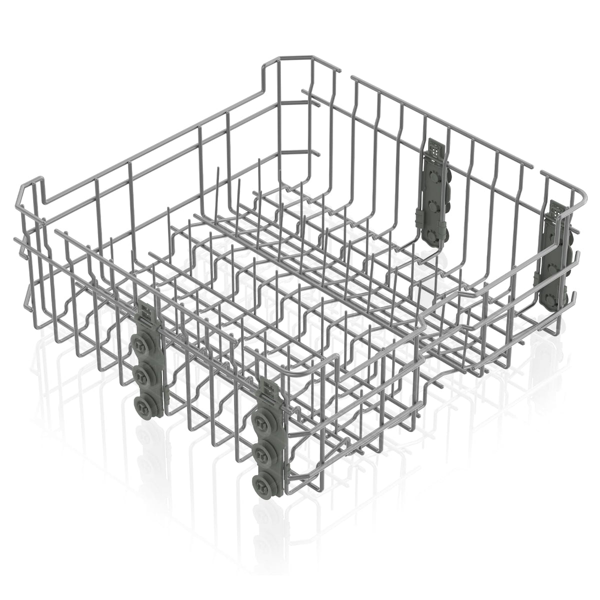WD28X30219 WD28X35779 Upper Dishrack for Ge Dishwasher Rack Replacement WD28X24397 WD28X26098 Dishwasher Top Rack Replacement with Roller Wheels,GE GDT535PSM0SS GDT550PYR0FS Dishwasher Upper Rack