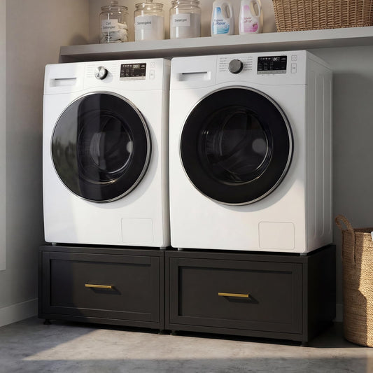 2 Pack Laundry Pedestal Heavy Duty Metal Washer an