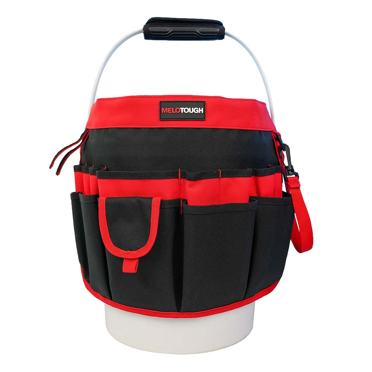 MELOTOUGH Bucket Caddy Organizer Bucket Tool Organizer for Garden Tools Fit 3.5 to 5 Gallon Bucket