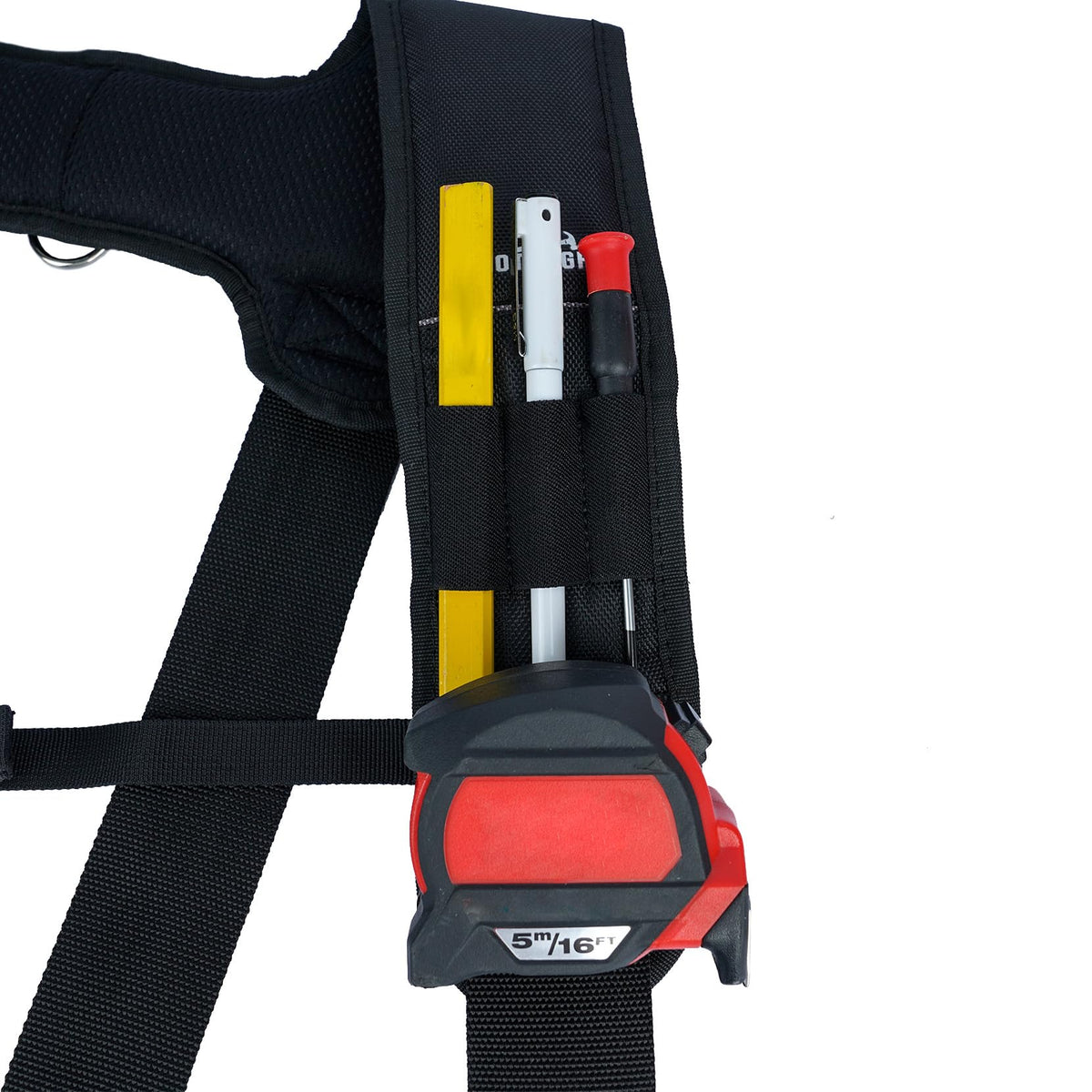 MELOTOUGH Tool Belt Suspenders Construction Bag Suspenders Padded Work belt Suspenders for Carpenter/Electrician/Roofing/Farmer work Suspension Rig(H Back)