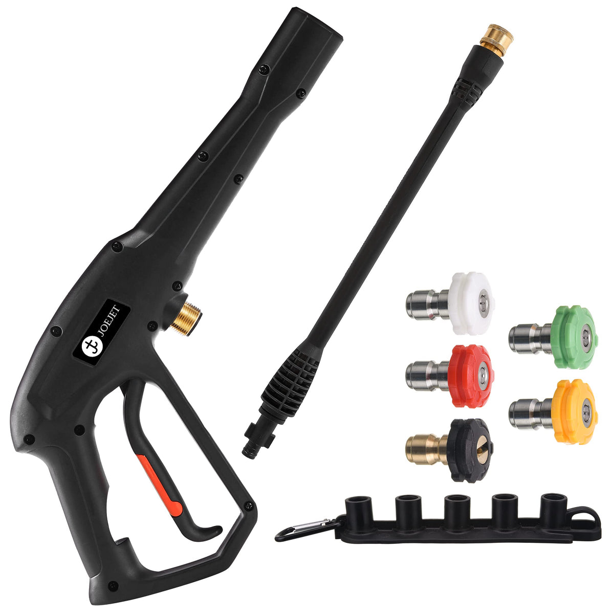 JOEJET Pressure Washer Replacement Gun with Jet Wand and 5 Nozzle Tips