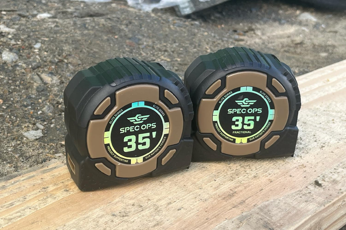 Spec Ops Elite Heavy Duty Tape Measure, Premium, 35' Magnetic + Fractional