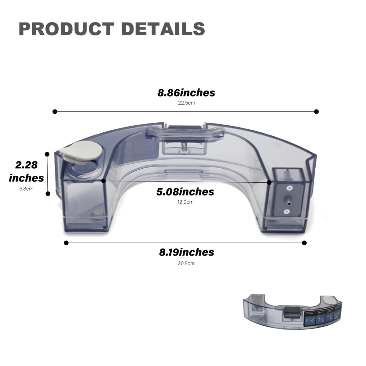 Robot Vacuum Replacement Parts Fit for MAMNV BR150/BR151, for ZCWA BR150/BR151, for ONSON BR150/BR151, for GTTVO BR150/BR151, for MANVINS G20