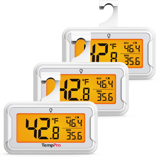 TempPro TempAir Refrigerator Thermometer 2 Pack, L