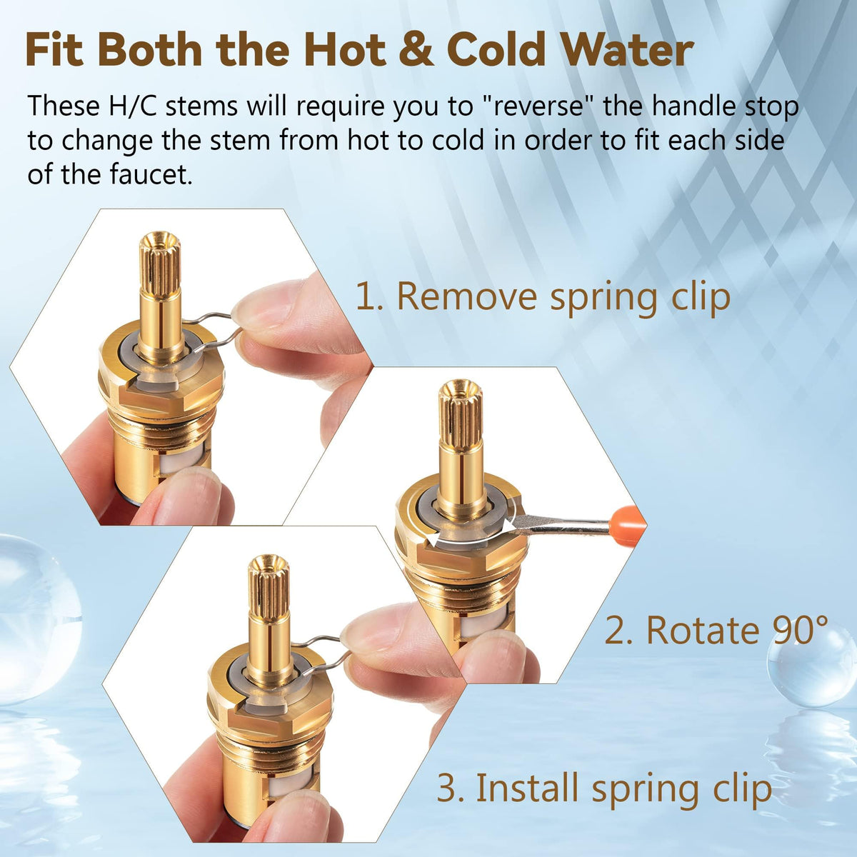 Enhon 2 Pcs Faucet Cartridge Compatible with American Standard 994053-0070A