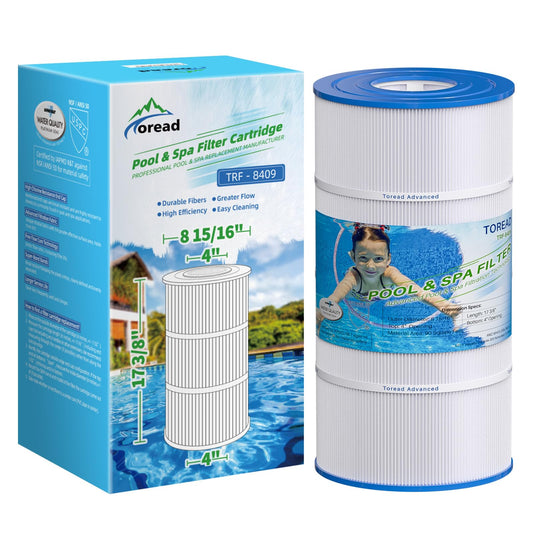 TOREAD Replacement for Pool Filter PA90, CX900RE, C900, Unicel C-8409, Filbur FC-1292, Posi-Clear Sta-Rite PXC95, Clearwater II ProClean 100, Aladdin 19002, 25230-0095S, 1 Pack