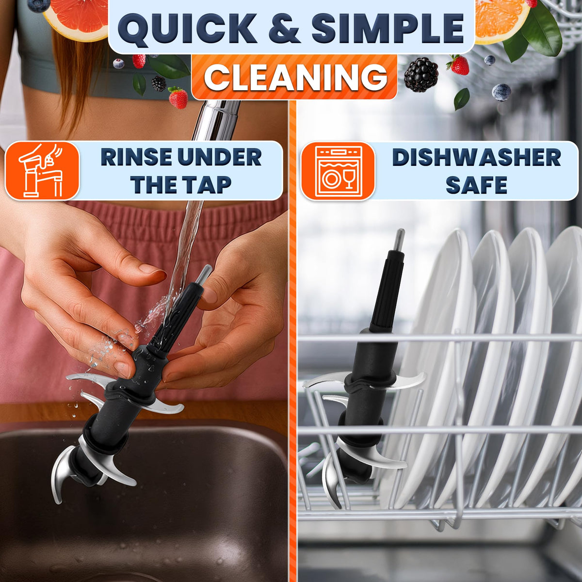 Blender Blade Replacement for 72 Oz Pitcher, Stainless Steel