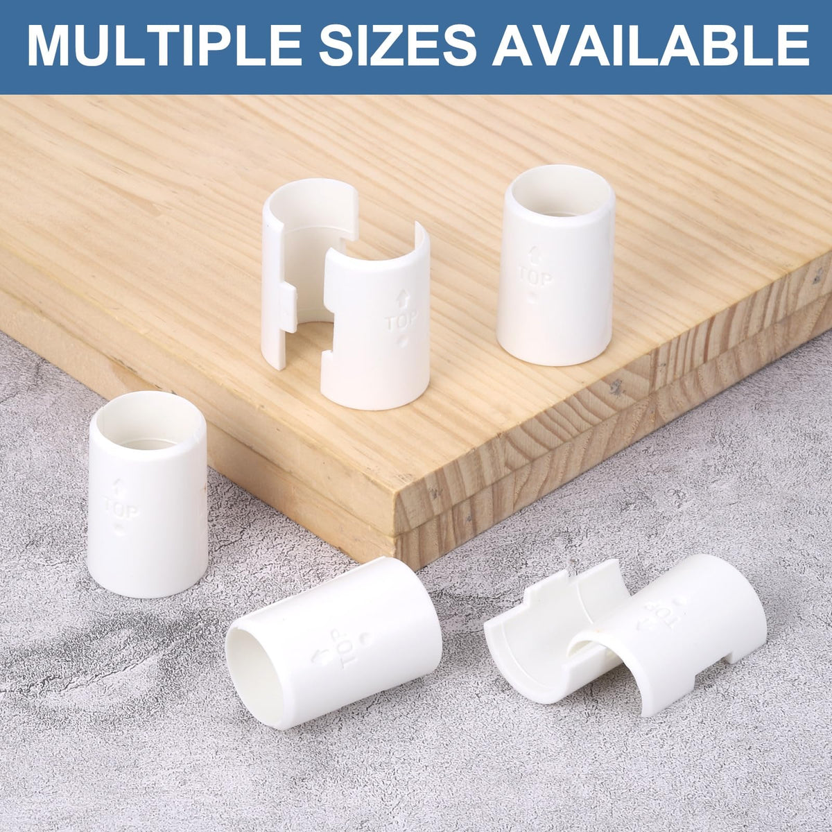 uxcell 48Pcs Wire Shelf Shelf Lock Clips Plastic Wire Rack Lock Clip White