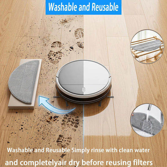 D60S MAX Replacement Accessories Kit for SHELlKl D60S MAX robot vacuum：