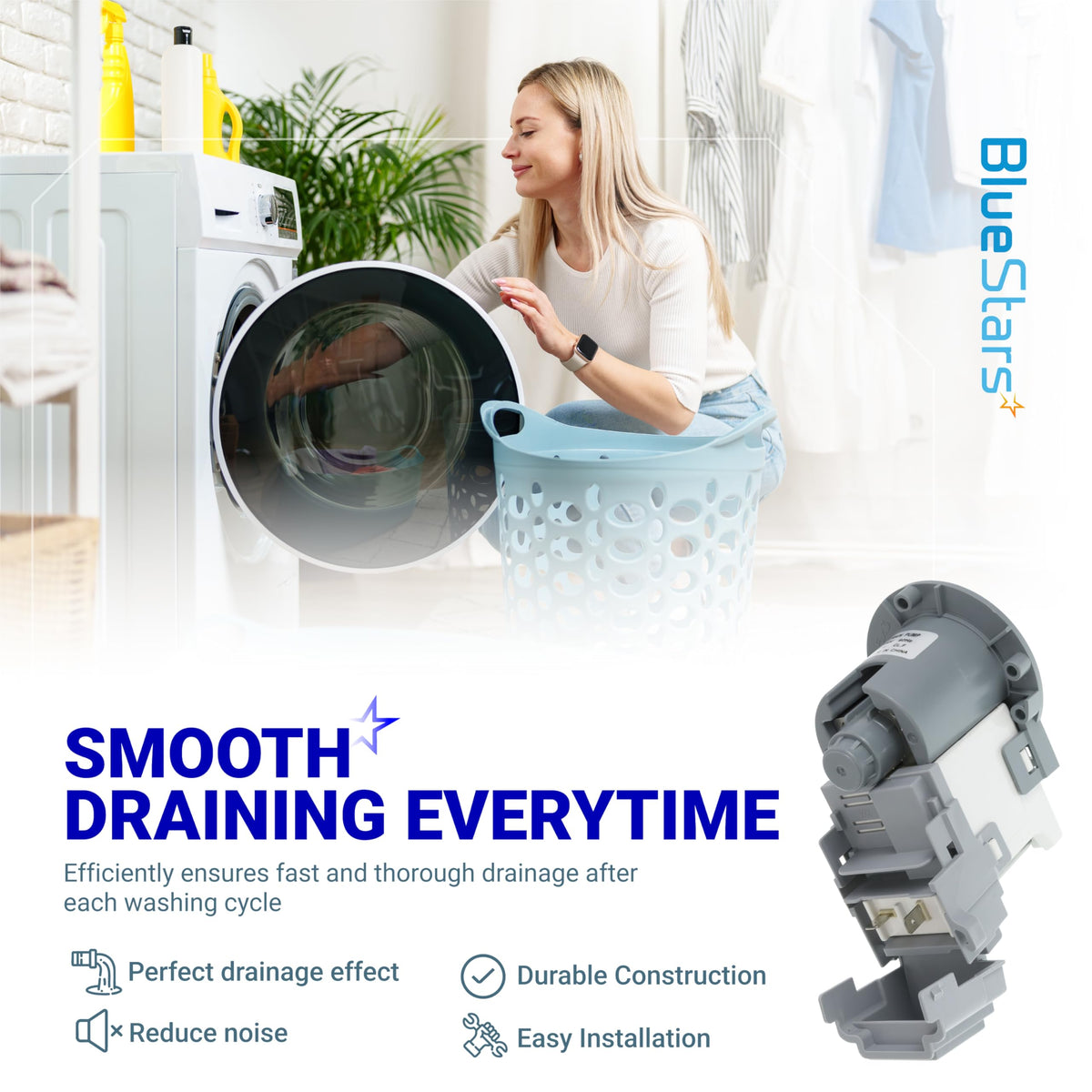 [UPGRADED] DC31-00054D PX3516-01 DC31-00187A Washer Drain Pump For Samsung