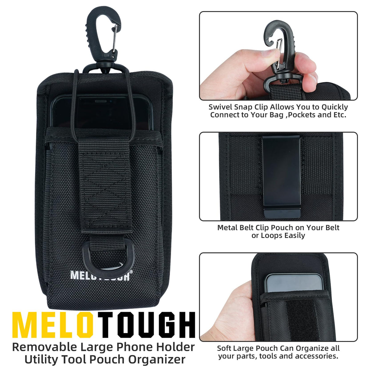 MELOTOUGH Tool Belt Suspenders Construction Bag Suspenders Padded Work belt Suspenders for Carpenter/Electrician/Roofing/Farmer work Suspension Rig(H Back)