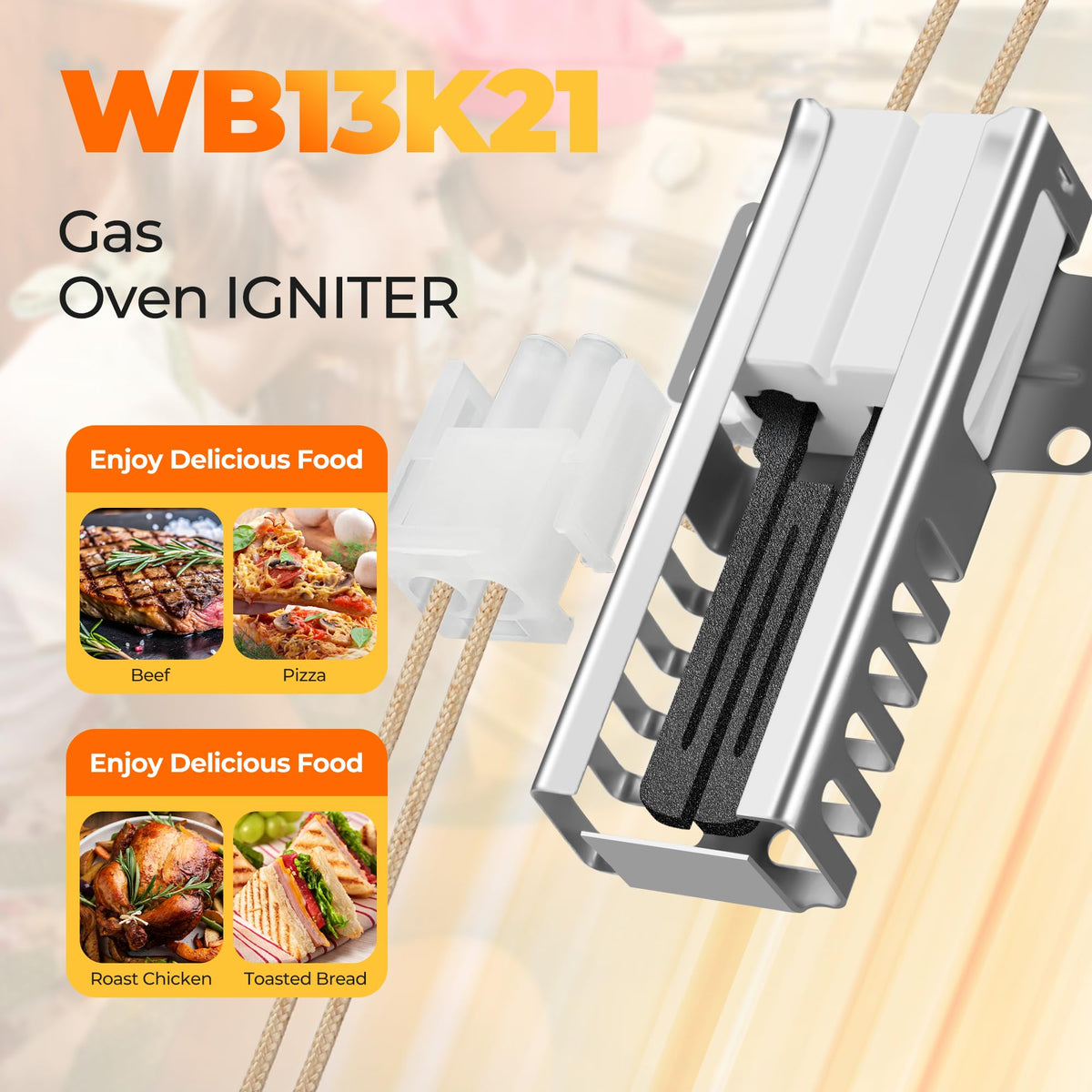 WB13K21 5303935066 Gas Oven Igniter Fit for Sam-su