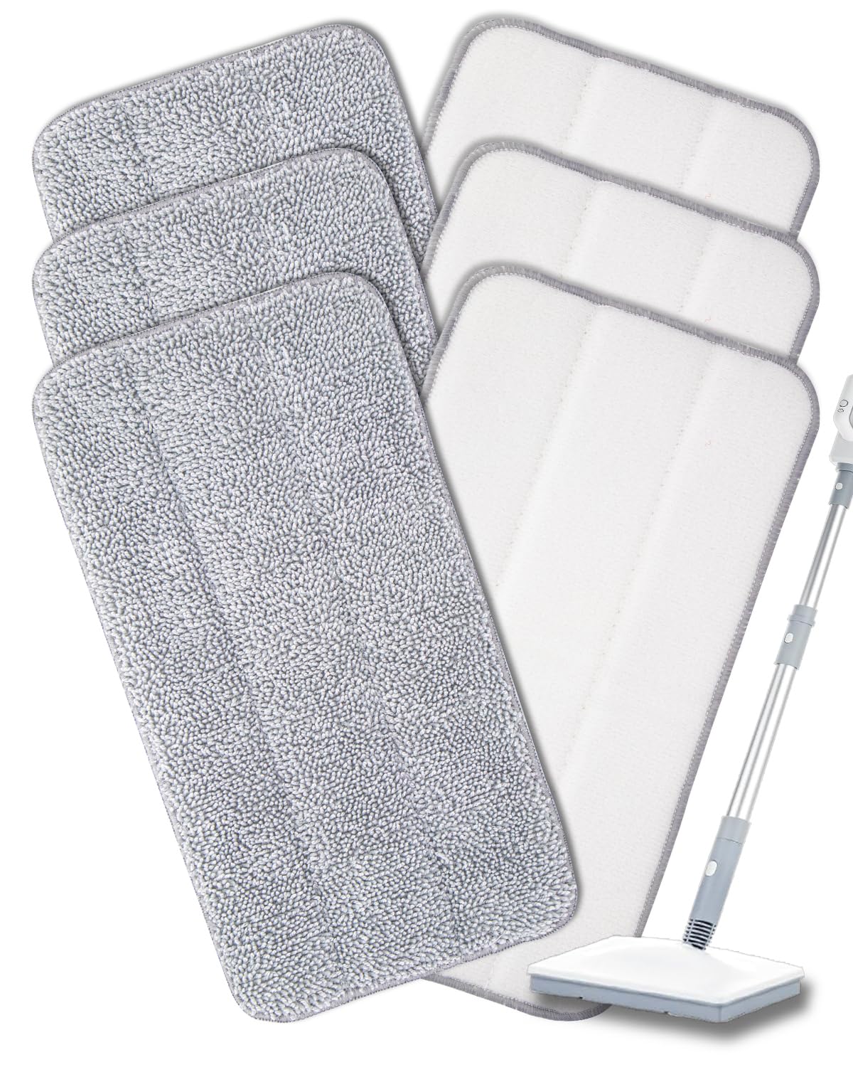 RuannoClean 6 Pack Steam Mop Pads Compatible with FEPPO/FODFINU Steam Mop