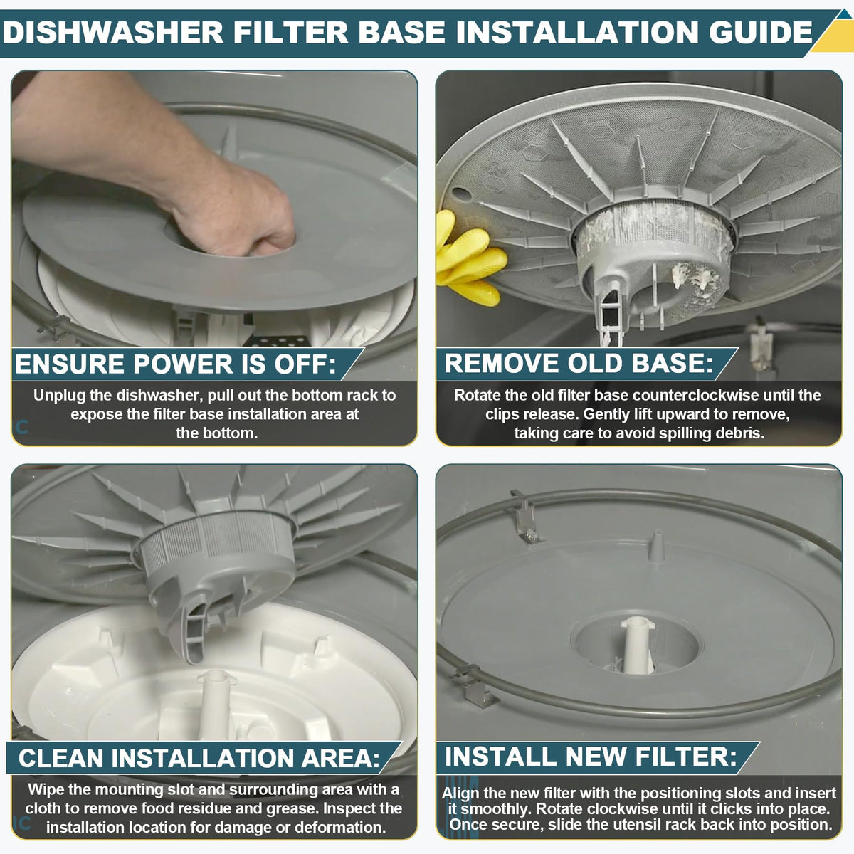 5304506533 Dishwasher Filter Base Compatible With Frigidaire Dishwasher