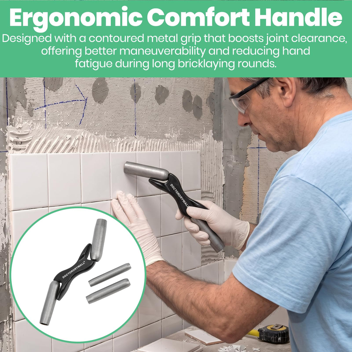 Masonry Brick Jointer Tools,1/2" 5/8" 3/4" 7/8" Blades Brick Jointer Tools