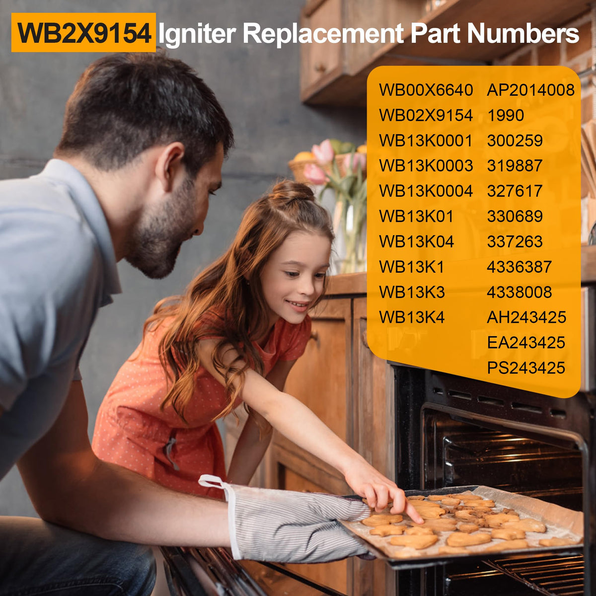 WB2X9154 Oven Igniter Replacement for GE Hotpoint Kenmore XL44 Gas Range