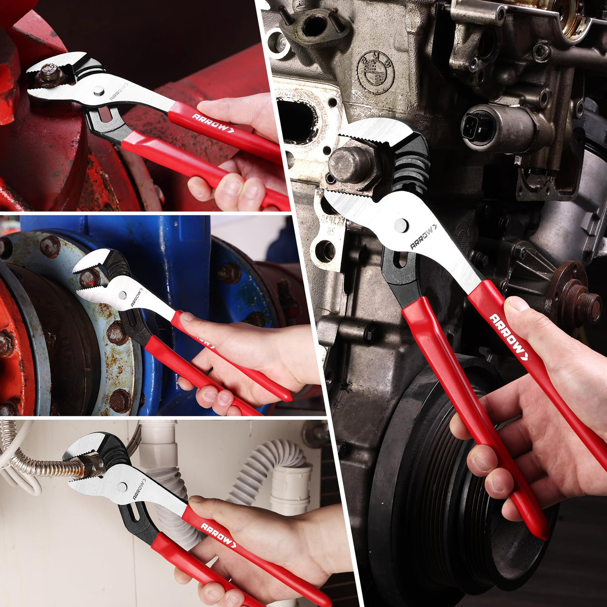 ARROW 2-Piece Groove Joint Pliers Set for Plumbing Repair, Home Maintenance