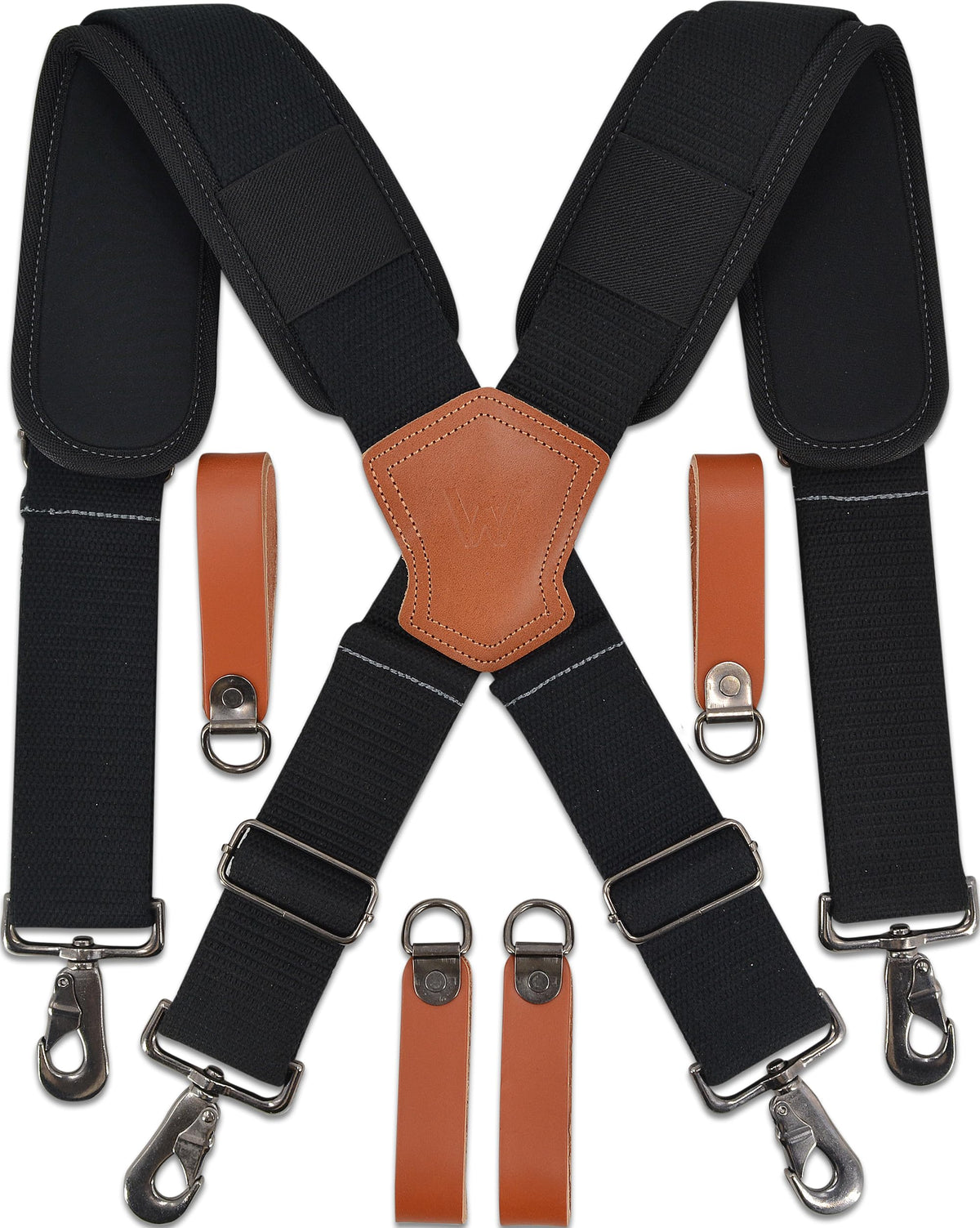WELKINLAND Lightweight Tool Belt Suspenders, Carpenter Tool Bag Suspenders