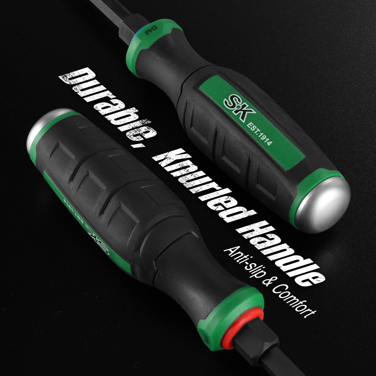 SK 8-Piece Screwdriver Set Heavy Duty, Demolition Screwdriver, S2 Steel