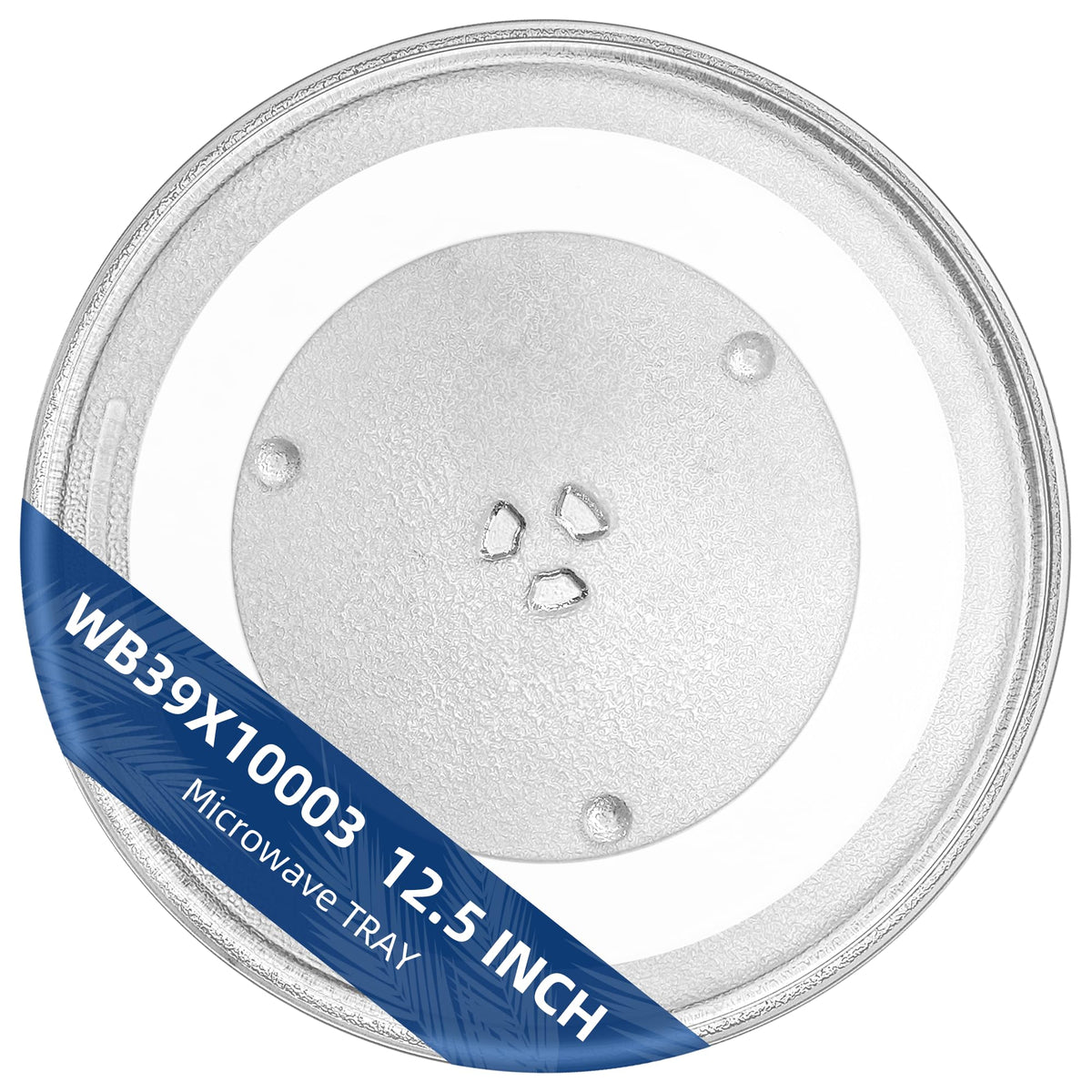 12.5" Microwave Glass Plate Replacement Fit GE Frigidaire Kenmore Hotpoint Samsung-12 1/2" Microwave Glass Turntable Tray Replaces WB39X10003 WB39X10002 WB49X10002 WB49X10069