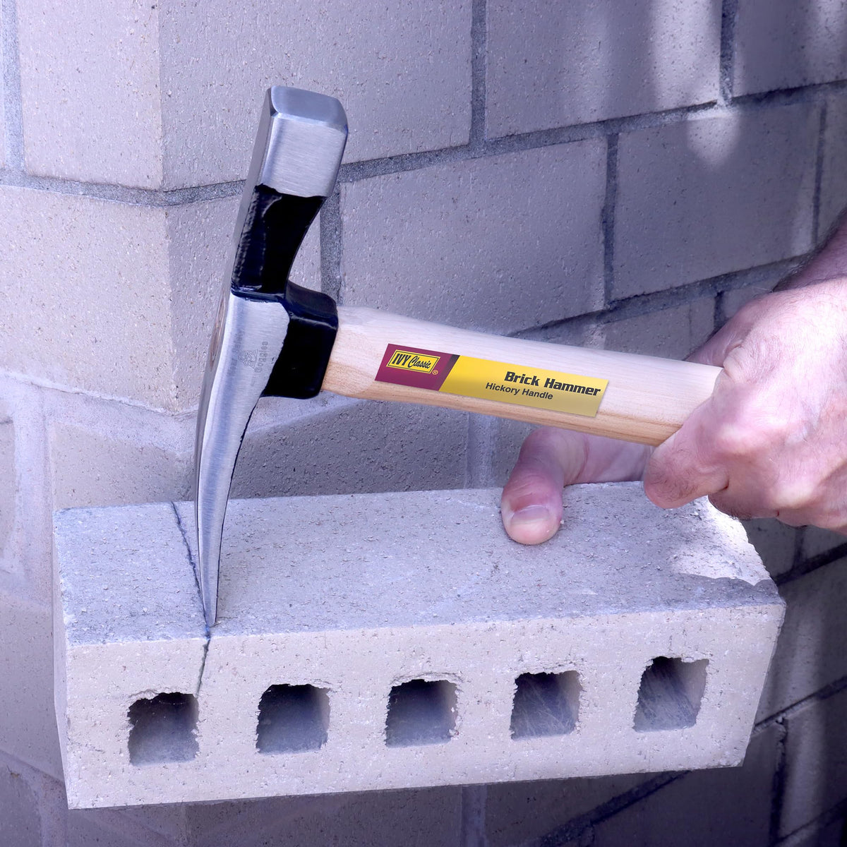 IVY Classic 15669 24 oz. Brick Hammer with Hickory Wood Handle